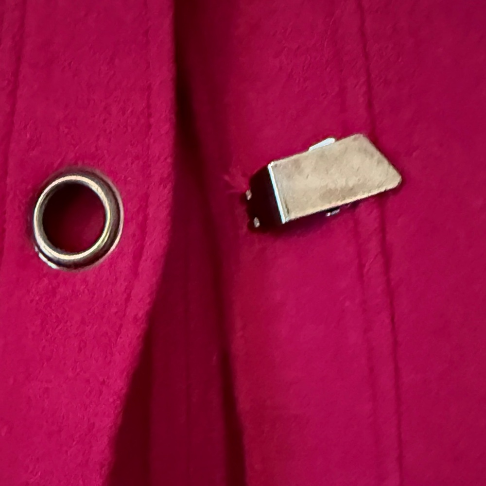 Chico's Raspberry Toggle Short-Sleeve Cardigan - Picture 3 of 5